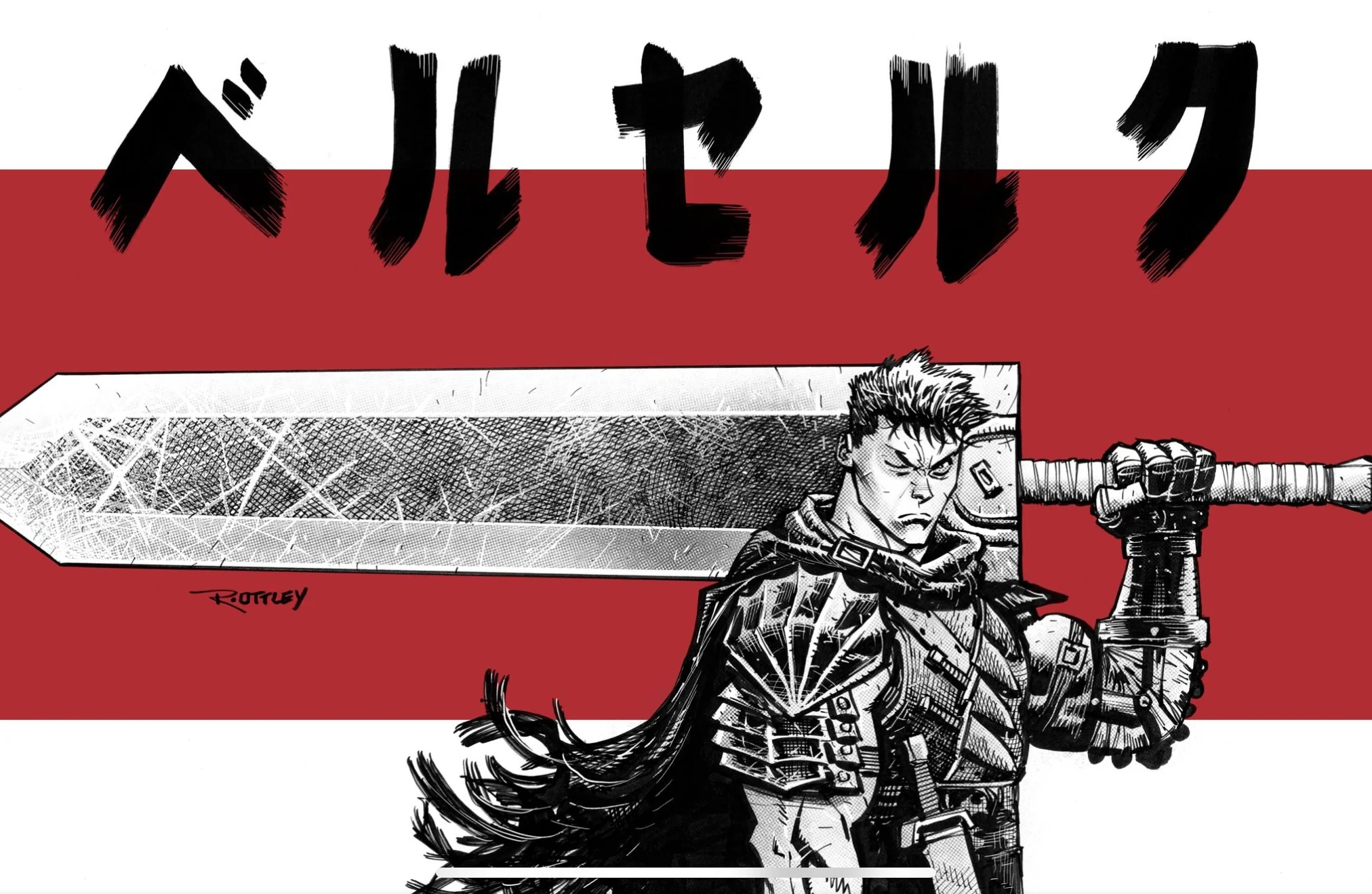 OTTLEY MANGA TRIBUTE GUTS PRINT